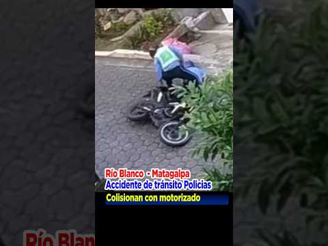 Río Blanco accidente de tránsito Policías de tránsito y motorizados