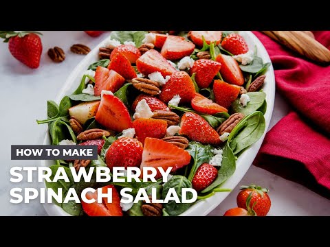 How to Make Strawberry Spinach Salad with Lemon Poppy Seed Dressing