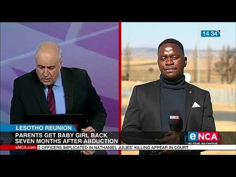 Lesotho reunion Parents get baby back