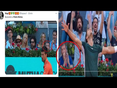 PABLO MOTOS SE VUELVE VIRAL POR EL PROBLEMA QUE SUFRE EN EL MUTUA MADRID OPEN DJOKOVIC ALCARAZ