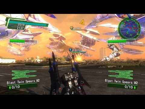 Earth Defense Force 4.1 Blind Hard Difficulty Let's Play Part 17 - Surrounded!
