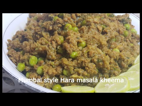 Mumbai style Hara masala kheema recipe-Mumbai famous kheema-green kheema recipe-noors kitchen