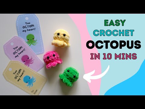 Crochet an Octopus in 10 minutes! NO SEWING!
