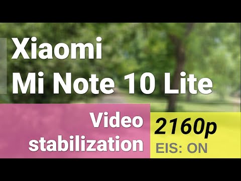 Xiaomi Mi Note 10 Lite 4K 2160p 30fps video stabilization sample - main camera (1x zoom)