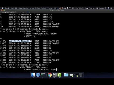 Filtering Data using Like Operator