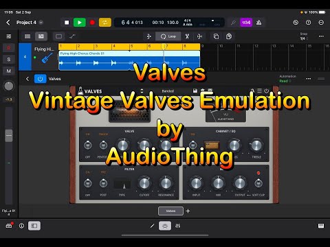 Valves - Tube Overdrive - Vintage Valve Plugin - Tutorial - Demo in Logic Pro for iPad