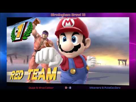 Bham Brawl 16 - Smash 4 Doubles - Quote & Wrexcalibur vs Mikamora & JukeBoxHero