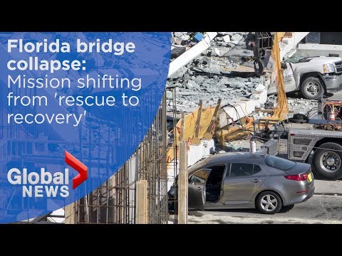 Florida bridge collapse: Mission shifting from rescue to recovery