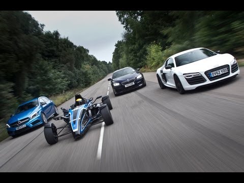 Road-legal 1.0-litre Formula Ford EcoBoost vs Audi R8, BMW M6 and an Mercedes A45 AMG