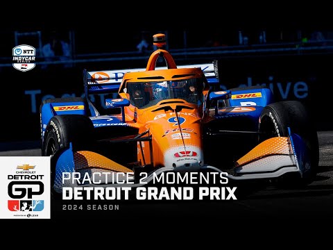 Top moments from Practice 2 for 2024 Chevrolet Detroit Grand Prix | Extended Highlights | INDYCAR