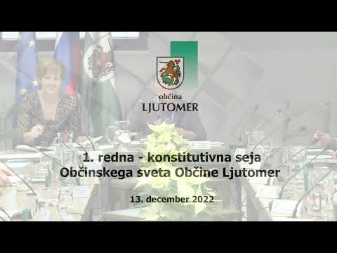 1. redna - konstitutivna seja Občinskega sveta Občine Ljutomer