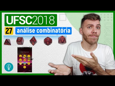 27 VESTIBULAR UFSC 2018/1 - ANÁLISE COMBINATÓRIA - A filha do Arnaldo instalou um aplicativo que