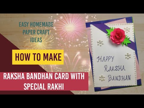 Rakhi Card craft idea l Raksha bandhan 2020 l Birthday card Design idea l How to make Greeting card