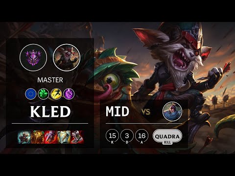 Kled Mid vs Yasuo - EUW Master Patch 11.13