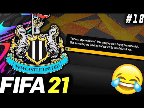 THEY FORFEITED THE GAME!!🤣 - FIFA 21 Newcastle Career Mode EP18