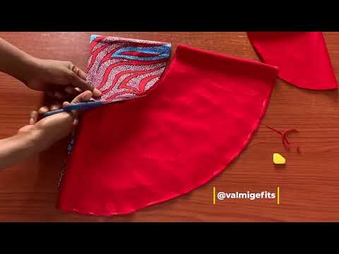 Cut and sew 2step peplum/flare(Diy) #fashion #dress #creatorstudio #stylishnaija #ankara #diy #flare