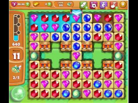 Diamond Digger Saga Level 311, 3***Stars, NO BOOSTERS!