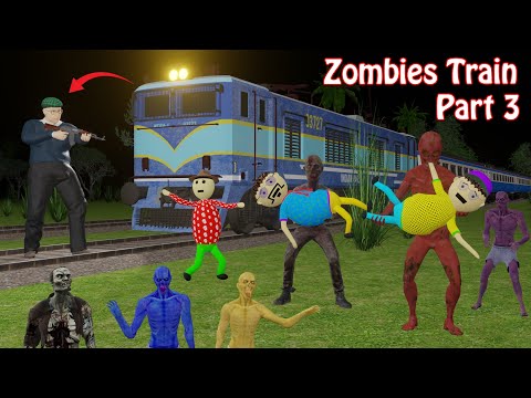 Gulli Bulli In Zombies Train Part 3 | Railway Station | Gulli Bulli | Make Joke Horror