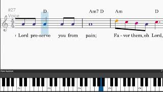 Sabbath Prayer by Jerry Bock - Easy piano tutorials with leadsheet and chords