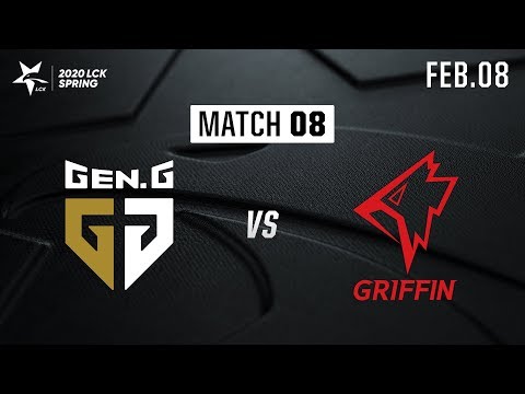 GEN vs GRF | Match08 H/L 02.08 | 2020 LCK Spring