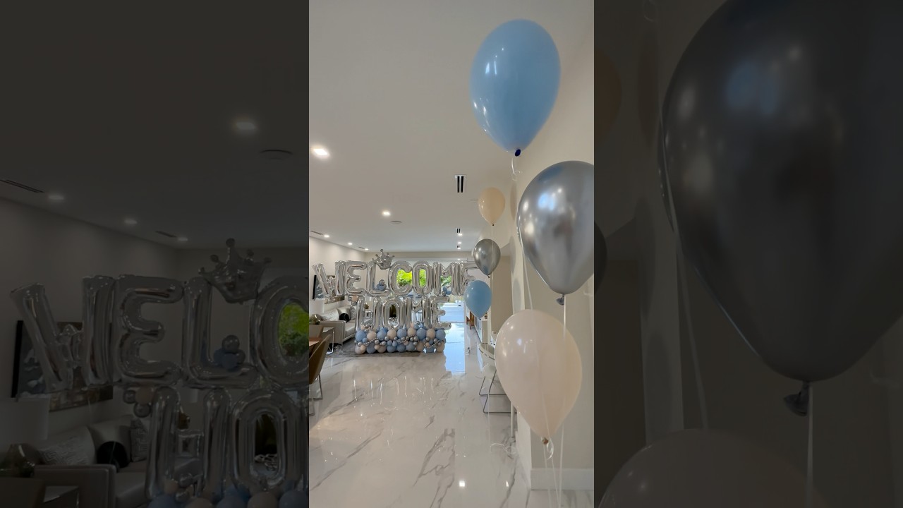 POV: The sweetest Welcome Home ever 🍼✨ #BalloonDecor #WelcomeBaby