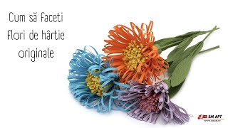 Cum să faceti flori de hârtie originale