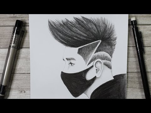 Comment dessiner un garçon masqué - Tutoriel de dessin au crayon de papier #tutodessin #dessin