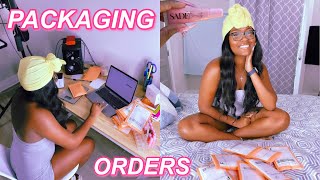 VLOG: Packaging My First Orders | Entrepreneur Life | Miya Sadé