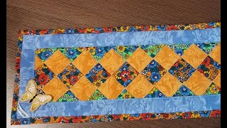 Лоскутная дорожка на стол.