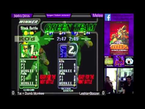 Tai+ADumbMonkee vs Leisha+Boozer (Losers R2)  Googers' Outback Jamboree 2 Doubles