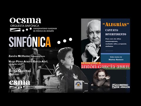 Antón García Abril "Alegrías", Cantata-divertimento