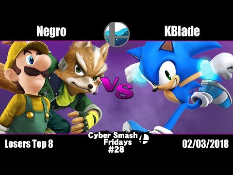 CSF #28: TL | Negro (Fox, Luigi) vs TSF | KBlade (Sonic) - Losers Top 8