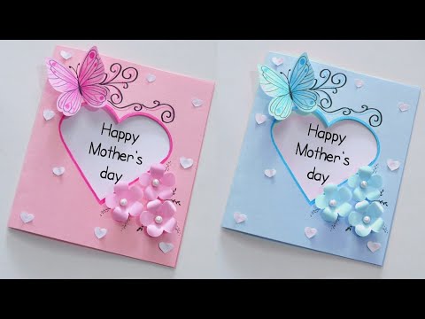 Happy Mother's Day greeting card ❤️/How to make card / paper craft |ไอเดียทำการ์ด วันแม่สวยๆ
