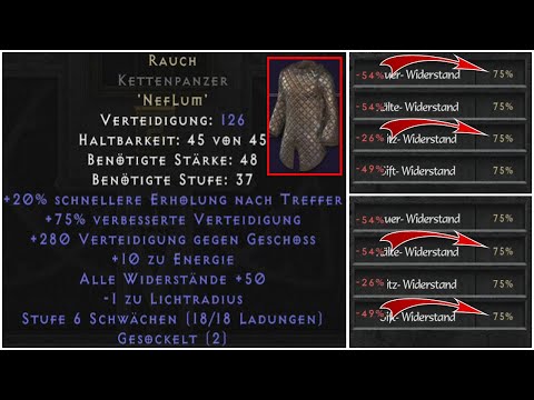 Diablo 2 Resurrected - Runenwort Rauch für Widerstände DEUTSCH