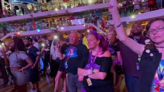 Cookie Carnival Cruise Director - inspirational message - 80's party on the Carnival Horizon