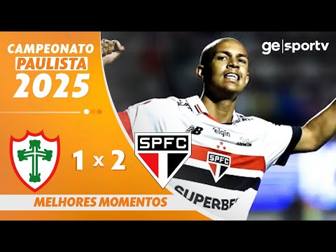 Gols e lances de Portuguesa x São Paulo