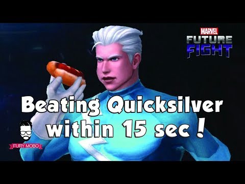 Marvel Future Fight: How to beat Quicksilver in 15 seconds (Requirement for unlock Cable)