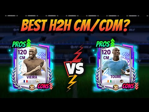 Toure vs Vieira🔥Best H2h CDM/CM? Best Skill points and formations Tips