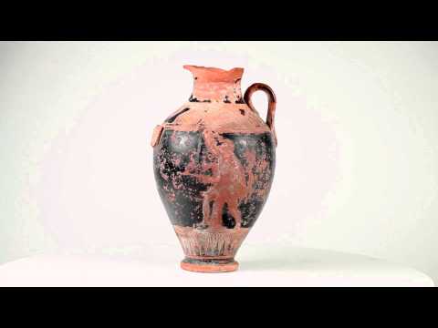 Attic Red Figured Neck Amphora, 5th century BC