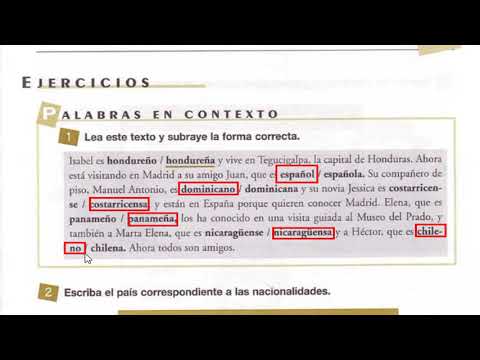 1.Español || Vocabulario || Anaya A1 A2