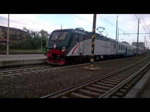 Doppia simmetrica E464 283+255+5 piano ribassato Trenord e XMPR - Milano Greco 27/04/2016