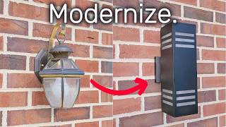 Replace 7 Wall Sconce & Flood Lights in 15min. Home Makeover Pt3