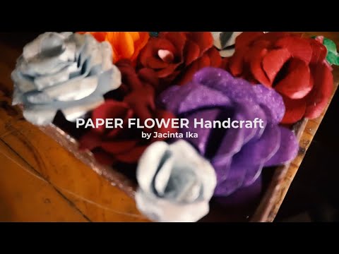 PAPER FLOWER Handcraft Review by Jacinta Ika