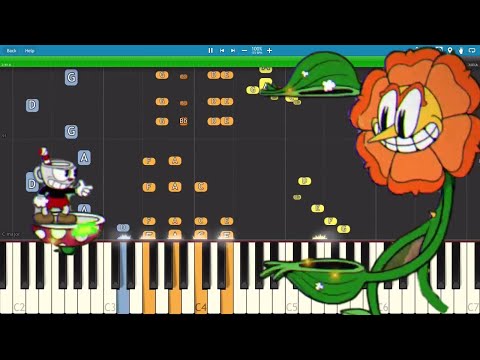 Cuphead - Floral Fury - Piano Remix - Cover / Tutorial