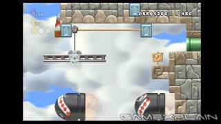 New Super Mario Bros. Wii Level 7 Castle 1 Star Coins