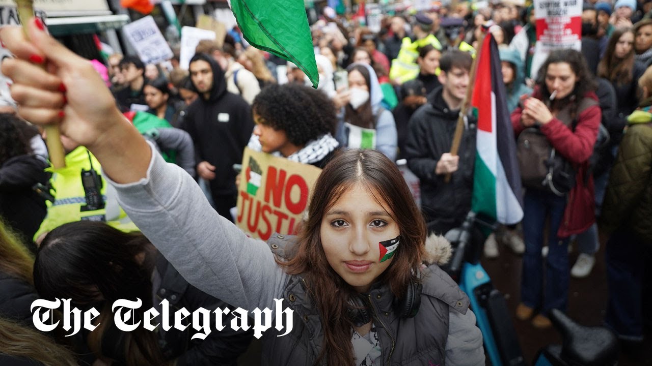 Thousands gather for pro-Palestine march after Met 'hate speech' warning