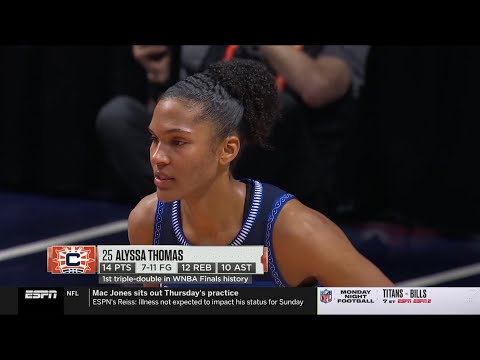 1ST TRIPLE-DOUBLE IN WNBA FINALS HISTORY BY ALYSSA THOMAS IN GAME 3 WIN | LV Aces vs Connecticut Sun