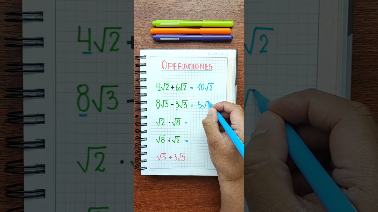 Operations between radicals. 🤓✌️ #ingedarwin #mathematics