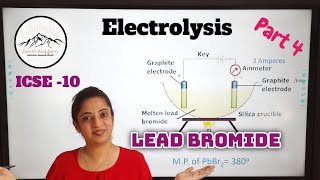 Electrolysis (Part 4) - Electrolysis of Lead bromide || ICSE Class 10 - Chemistry