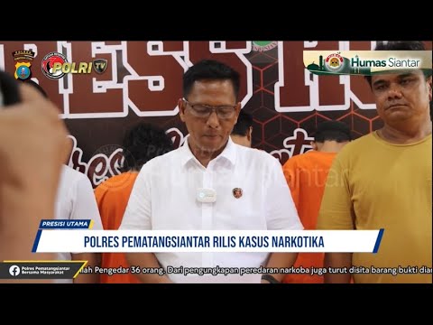 POLRES PEMATANG SIANTAR RILIS KASUS NARKOTIKA